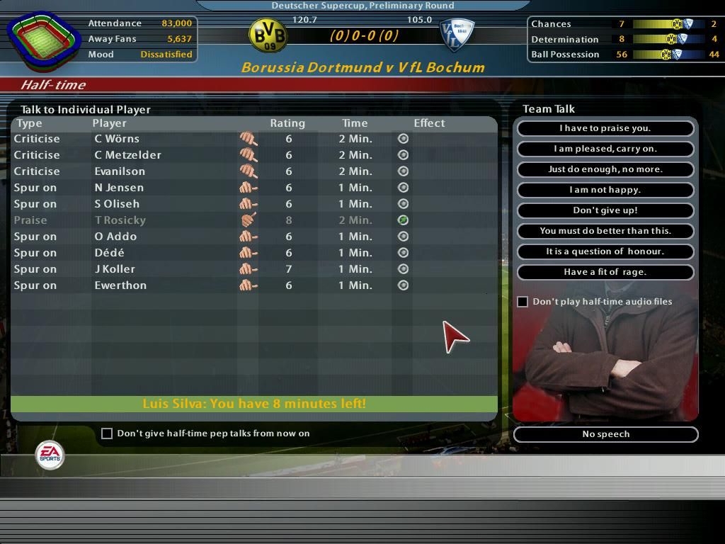 Total Club Manager 2005 screenshot 3 for Xbox